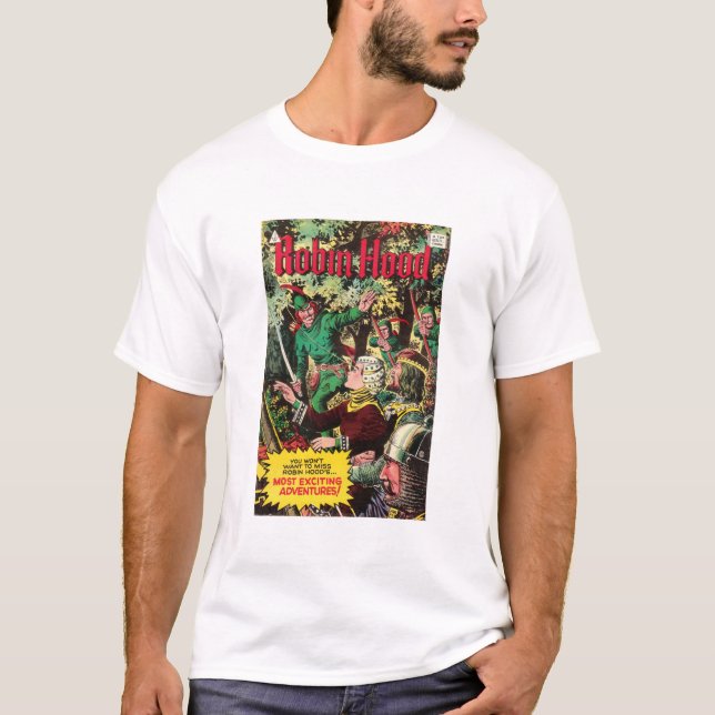 Robin Huva - Vackra Vintage Färger T Shirt (Framsida)