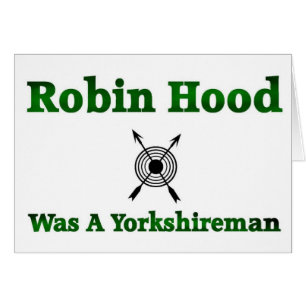 Robin Huva var en Yorkshireman Hälsningskort