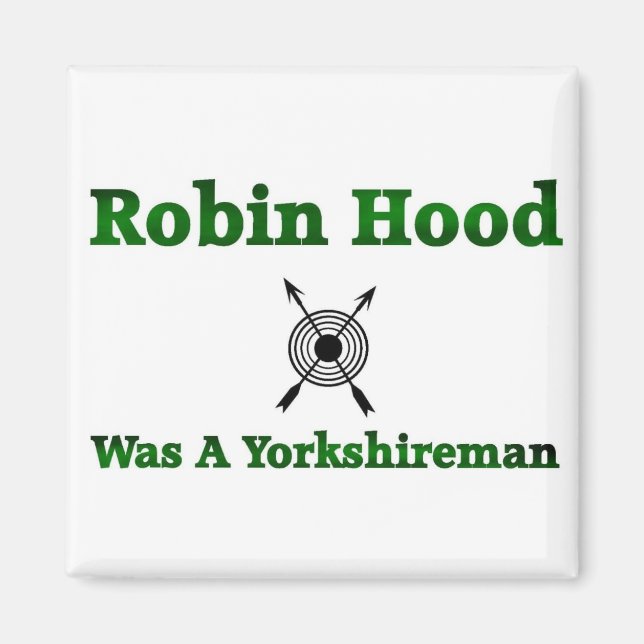 Robin Huva var en Yorkshireman Magnet (Framsidan)