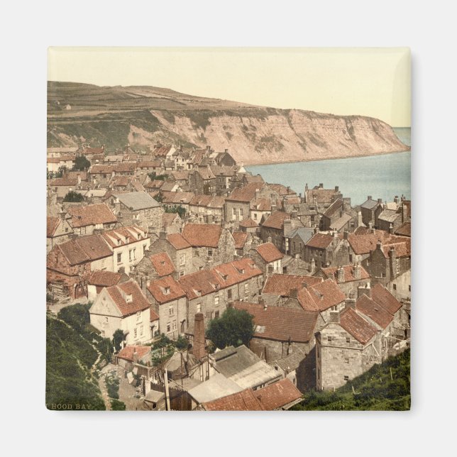 Robin Huva's Bay, Whitby, Yorkshire, England Magnet (Framsidan)