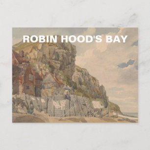 Robin Huvas Bay, Yorkshire Vintage Helg Vykort