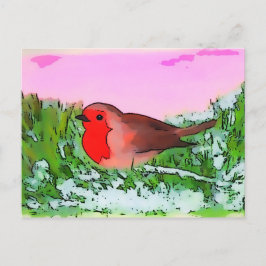 Robin julJulhelg Vykort