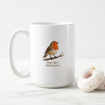 Robin Kaffemugg - Mjuk Motståndskraftig Fågelprese