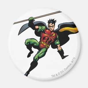 Robin med personal magnet