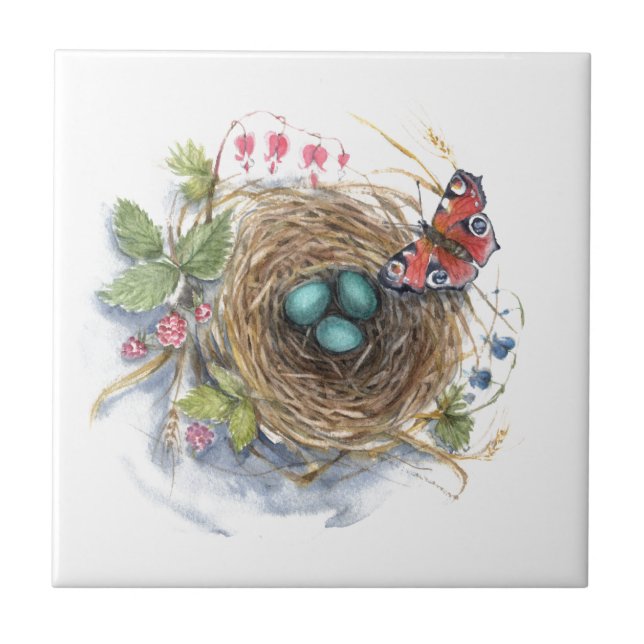 Robin Nest Kakelplatta (Framsidan)