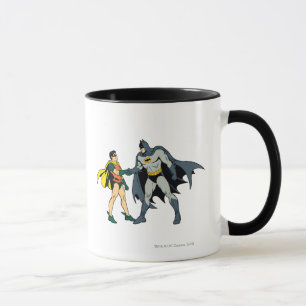 Robin och Batman Handshake Mugg