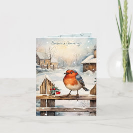 Robin och Holly jul Kort