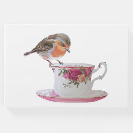 Robin på en kopp-gäst bok