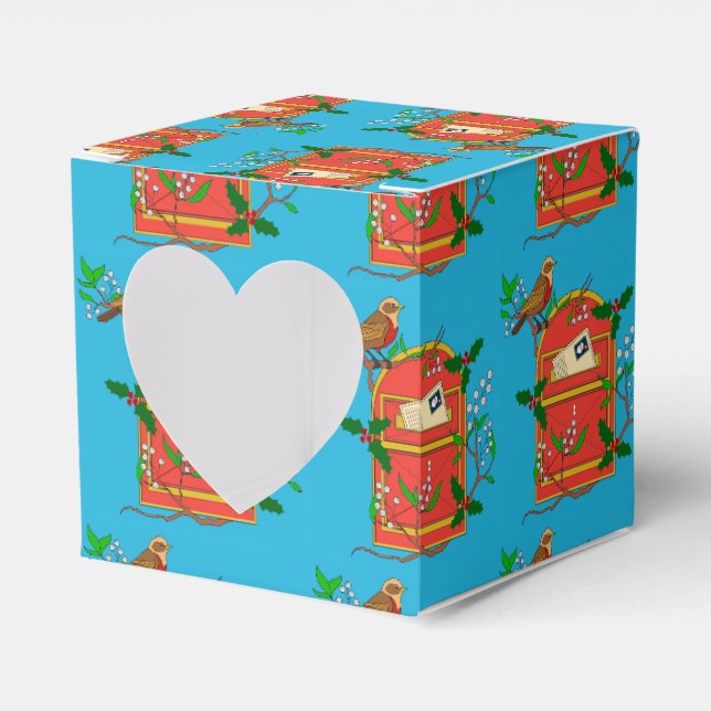 Robin på Postbox Presentaskar (Framsidan Sidan)