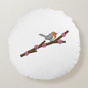 Robin på Sakura Rund Kudde