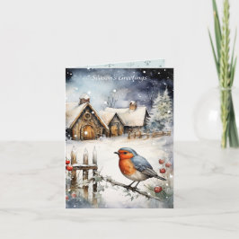 Robin Red Breast-jul Kort