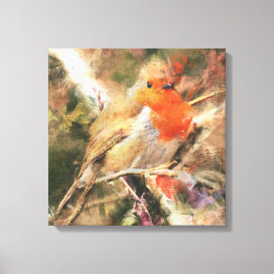 Robin Redbreast Canvastryck