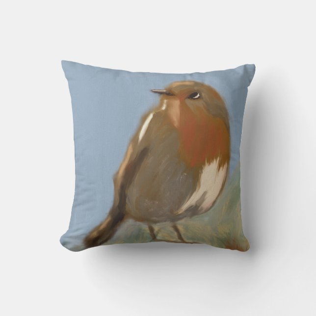 Robin Redbreast Kudde (Framsida)