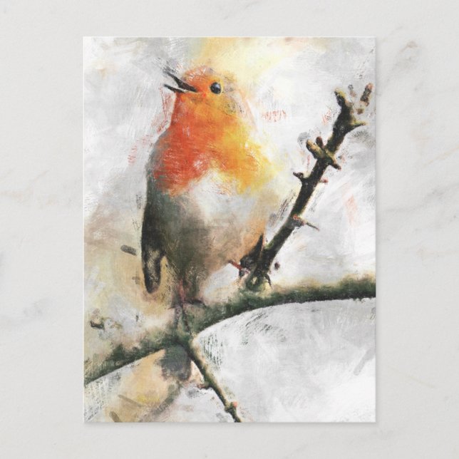 Robin Redbreast Vykort (Framsida)