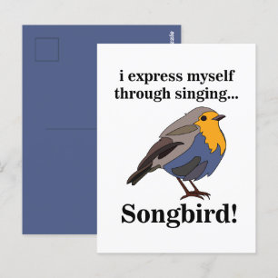 Robin Redbrös Songbird Vykort
