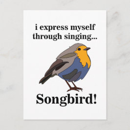 Robin Redbrös Songbird Vykort