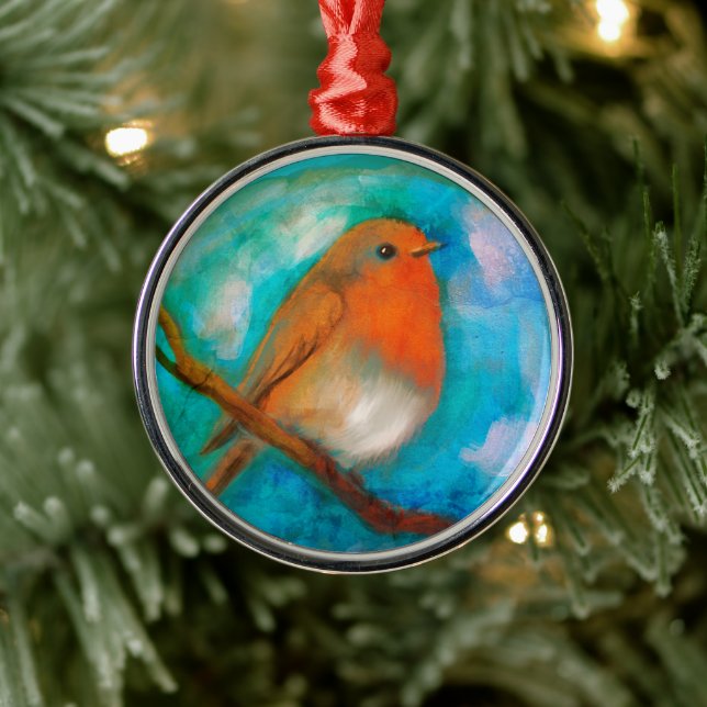 Robin Redbröst ornament (Träd)