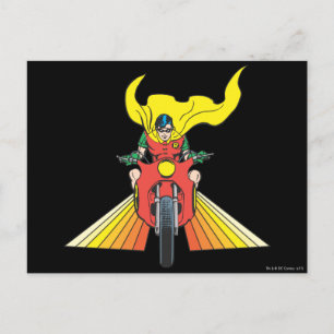 Robin Rides 2 2 Vykort