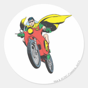 Robin Rides 2 Runt Klistermärke