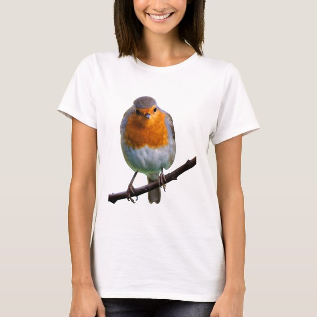 Robin rött bröst t shirt (Framsida)