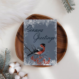 Robin Winter Birds Business jul-Helgdag Card
