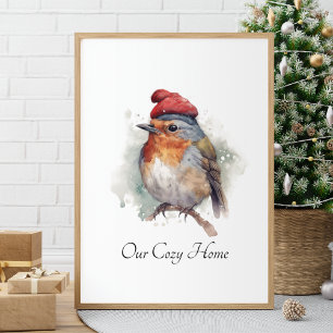 Robin Winter Delight, anpassad Poster