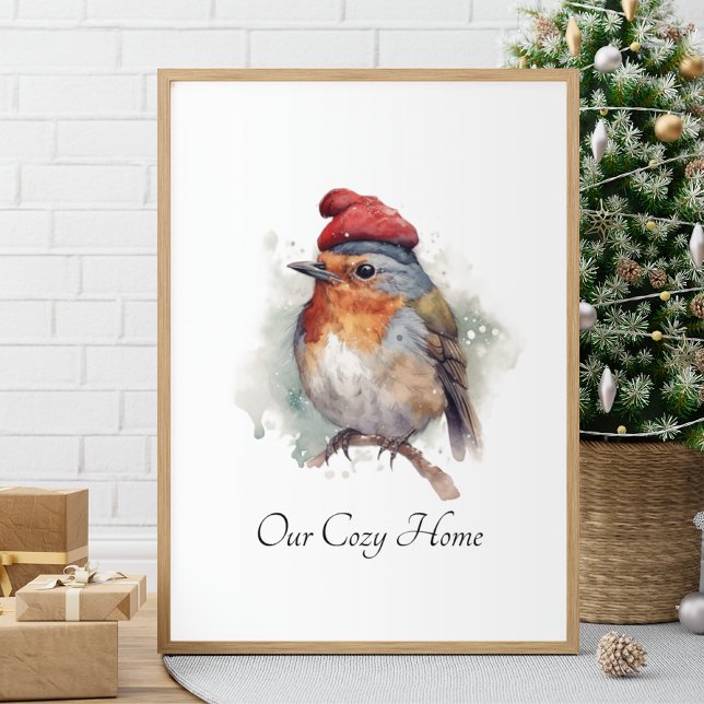 Robin Winter Delight, anpassad Poster (Skapare uppladdad)