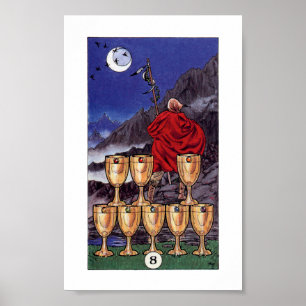 Robin Wood Tarot - 8 av koppar Poster