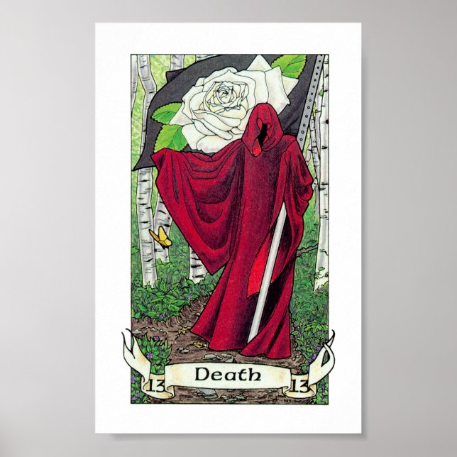 Robin Wood Tarot - Major 13 Death Poster (Framsidan)