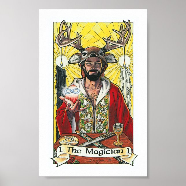 Robin Wood Tarot - Major 1 Magician Poster (Framsidan)