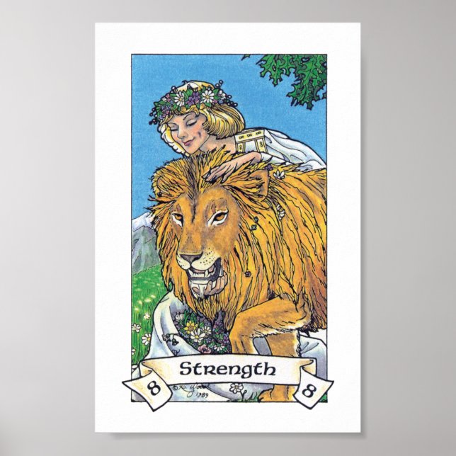 Robin Wood Tarot - Major 8 Strength Poster (Framsidan)