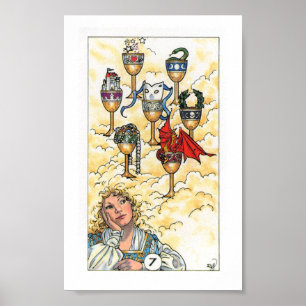 Robin Wood Tarot - Sju Kopp Poster