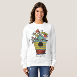 Robiner med blåbär och fågelhus t shirt