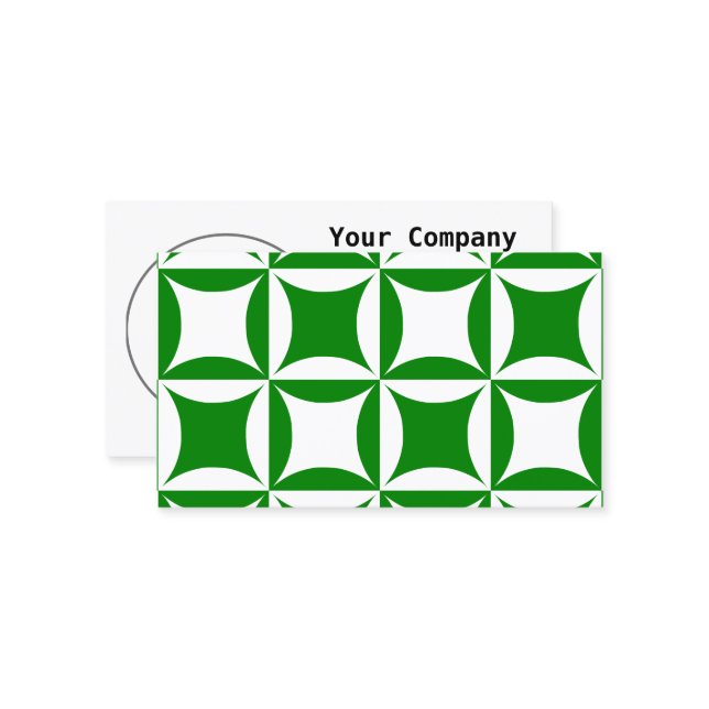 Robing Peter för att Betala Pual Grönt Mönster Visitkort (Fram/Back In Situ)