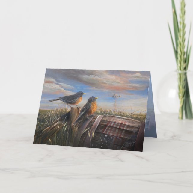 Robins 5 x 7" kort (Framsida)