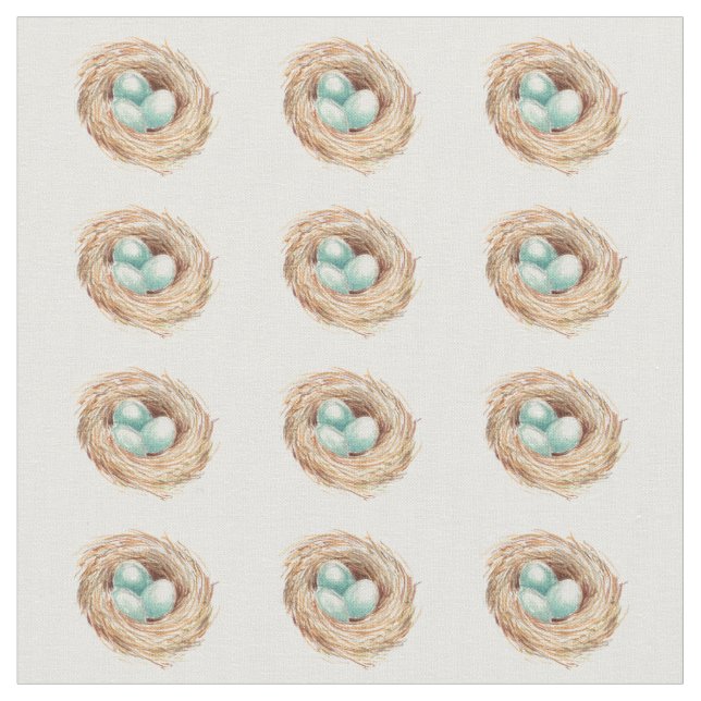 Robins ägg bygga bo fågeltyg tyg (Närbild)