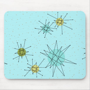 Robins äggblått Iconic atom- Starbursts Mousepad Musmatta