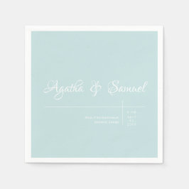 Robin's Egg Blue Classic Wedlings Napkins Pappersservett