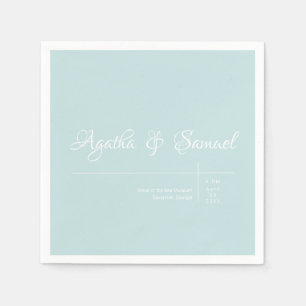 Robin's Egg Blue Classic Wedlings Napkins Pappersservett