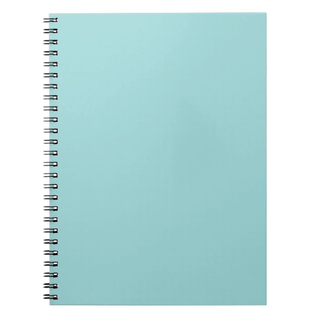Robin's Egg Blue Notebook Anteckningsbok Med Spiral (Framsidan)