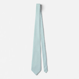 Robins Egg Blue och Brown Polka Dot Neck Tie Slips