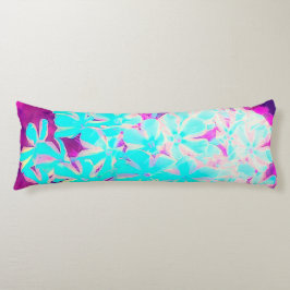 Robin's Egg Blue Peppermint Twist Phlox Flowers Kroppskudde