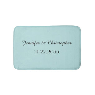 Robins Egg Blue Personlig Plush Bath Mat Badrumsmatta