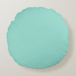 Robin's Egg Blue Round Pillow Rund Kudde