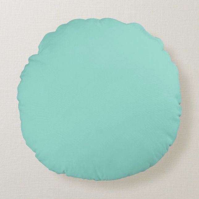 Robin's Egg Blue Round Pillow Rund Kudde (Framsidan)
