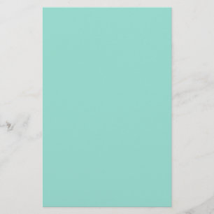 Robin's Egg Blue Solid Färg anpassar det Brevpapper