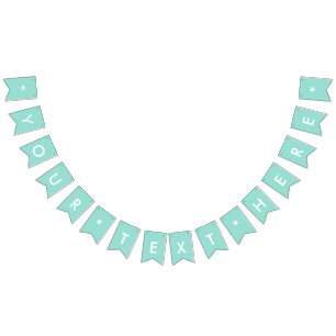 Robin's Egg Blue Solid Färg Vimplar