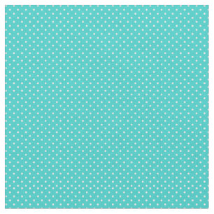 Robin's Egg Blue Teal Cyan Polka Dot Tyg