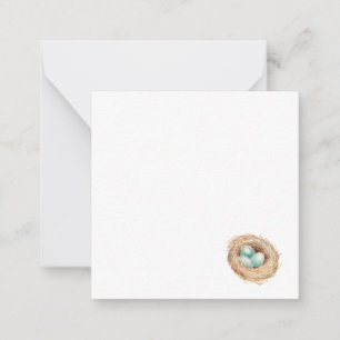 Robins Egg Nest Card blank Inbjudan Note Brev
