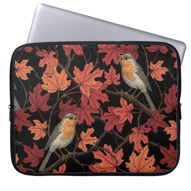 Robins in maple tree laptop fodral (Framsidan)